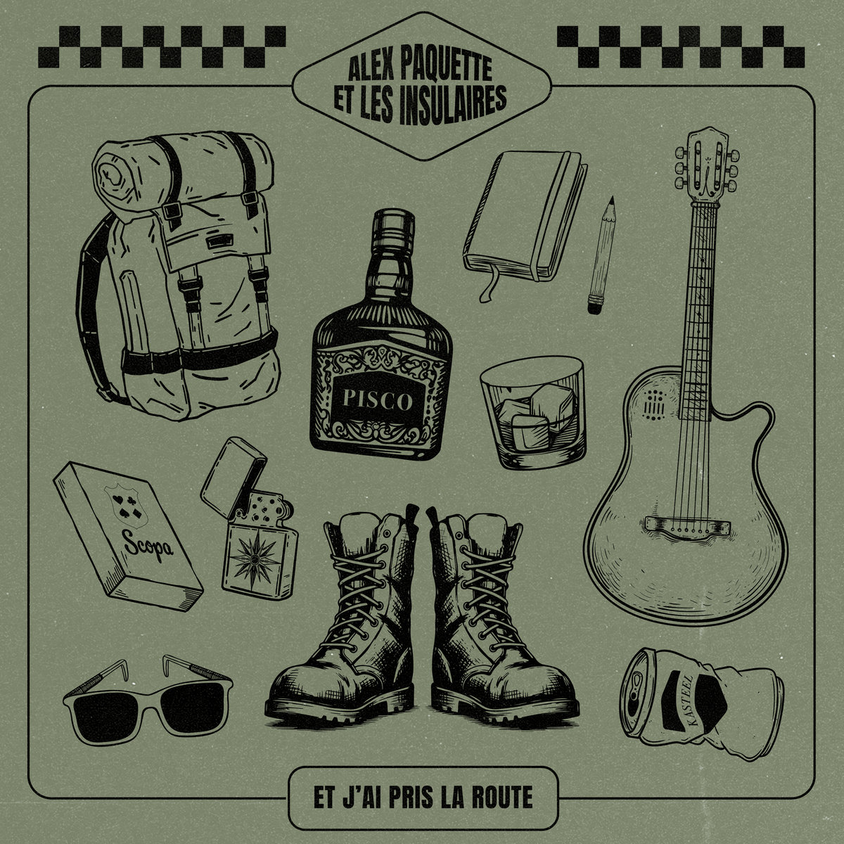Couverture de l'album Et j'ai pris la route - Alex Paquette et les insulaires