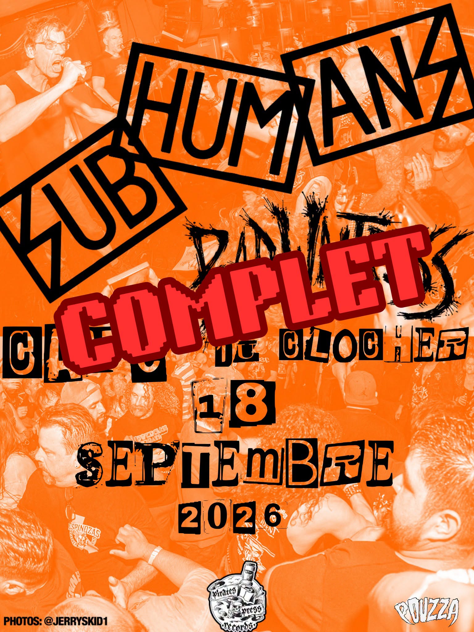 COMPLET - Subhumans et Bad Waitress @ Café du Clocher